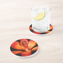 Fisk röd Orange Asiatic Lily Gran Paradiso Underlägg