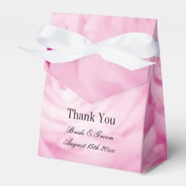 Fisk rosa ros-blommans fotavtryck bröllop presentaskar