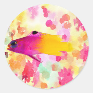 Fisk Runt Klistermärke