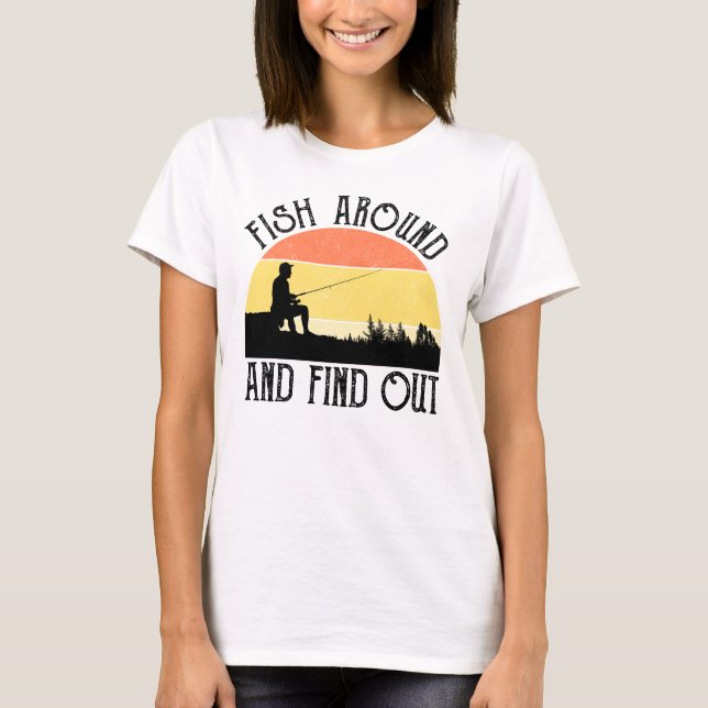 Fisk runt och ta reda på t shirt (Framsida)
