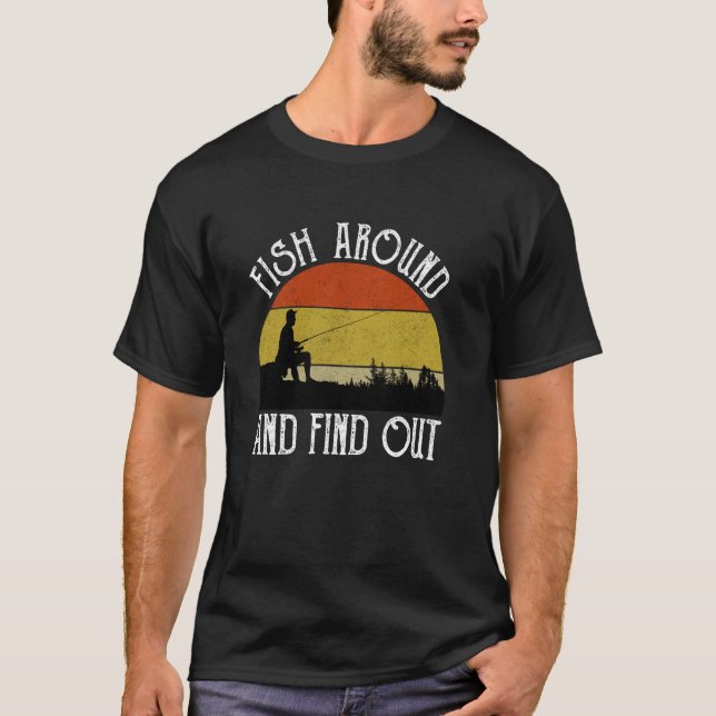 Fisk runt och ta reda på t shirt (Framsida)