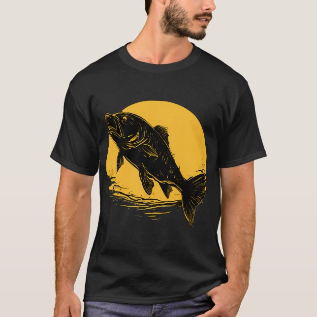 fisk Siluett T Shirt (Framsida)