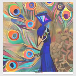 Fisk skaldekal för bärbar dator med Peacock Klistermärken