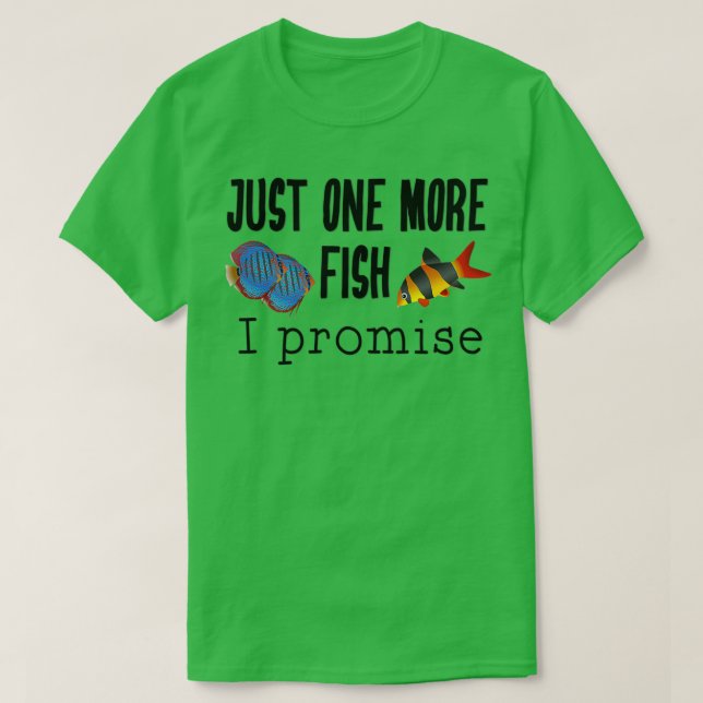 Fisk som håller kvar Aquarium Älskare bara en enda T Shirt (Design framsida)