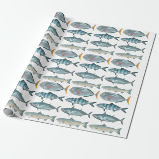Fisk som slår in papper presentpapper