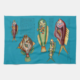 Fisk som smakar bra med Sorrel Sauce Kökshandduk