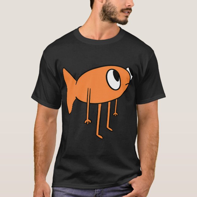 fisk stirrar t shirt (Framsida)