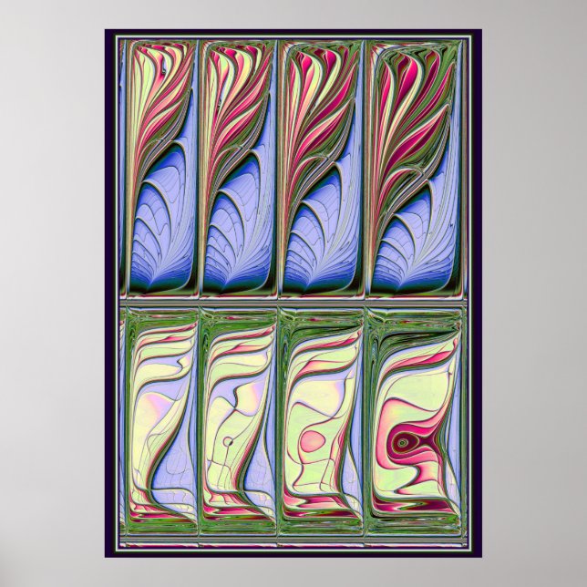 Fisk Tank Fraktal Poster (Framsidan)