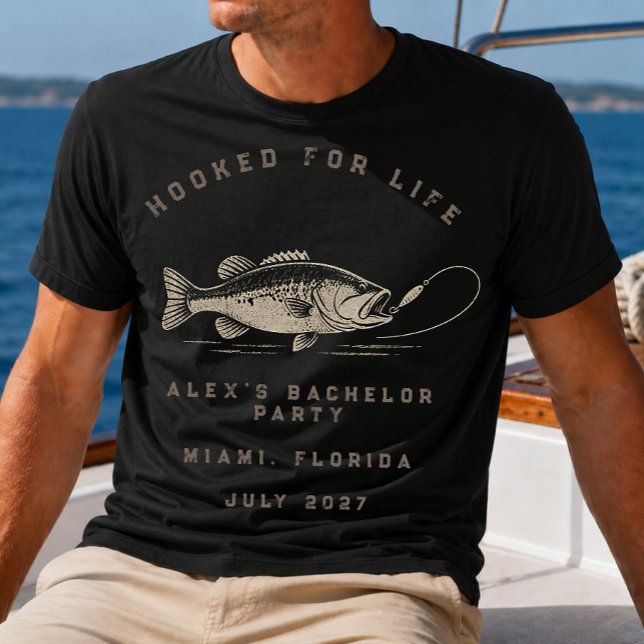 Fisk tema anpassad fiske möhippa t shirt (Skapare uppladdad)