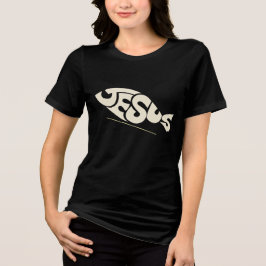 Fisk Text Jesus T Shirt