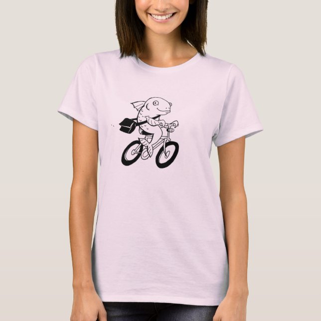 Fisk utan cykel tee shirt (Framsida)