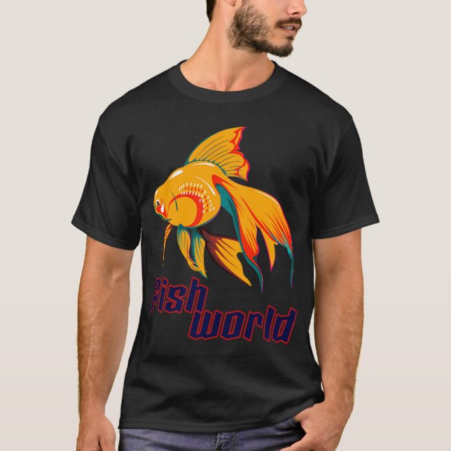 Fisk Värld T Shirt (Framsida)