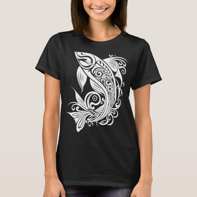 Fisk vektorgrafik Vatten Sea Riv T Shirt (Framsida)