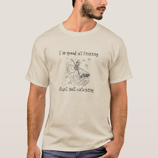 Fisk vs fiskare tee shirt (Framsida)