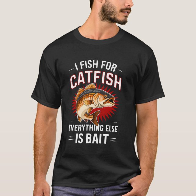 Fiska efter Mal Fyndig present T-shirt för Fiskefa (Framsida)