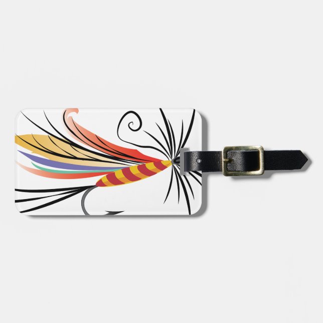 Fiska flugan bagagebricka (Horisontell Framsida)