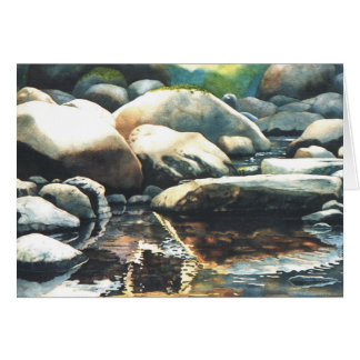 Fiska hål hälsningskort