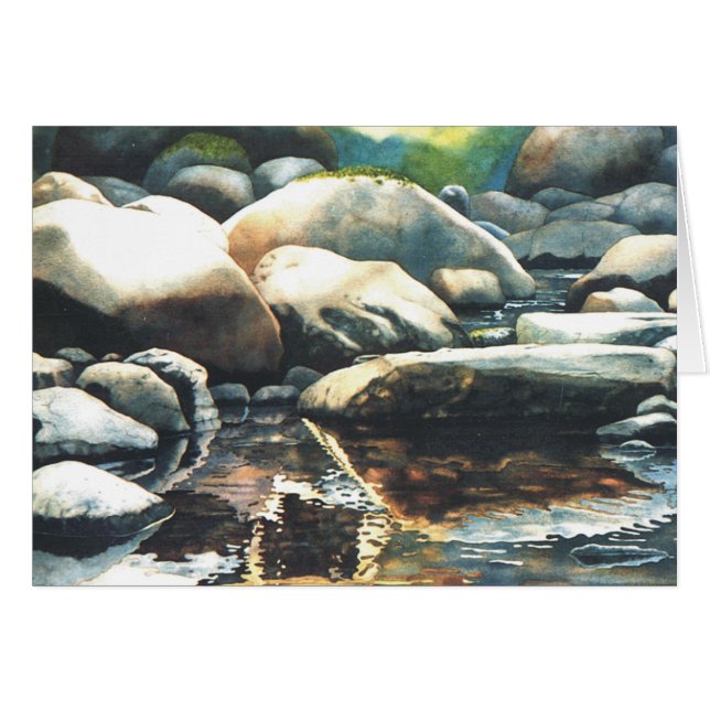 Fiska hål hälsningskort (Framsidan Horizontal)