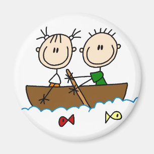 Fiska i fartygstick figurmagnet magnet