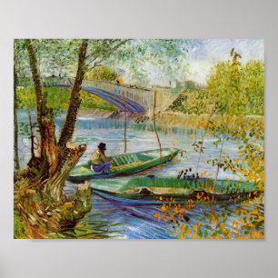 Fiska i våren, Van Gogh konst Poster