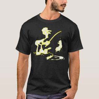 Fiska kängagult tee shirt