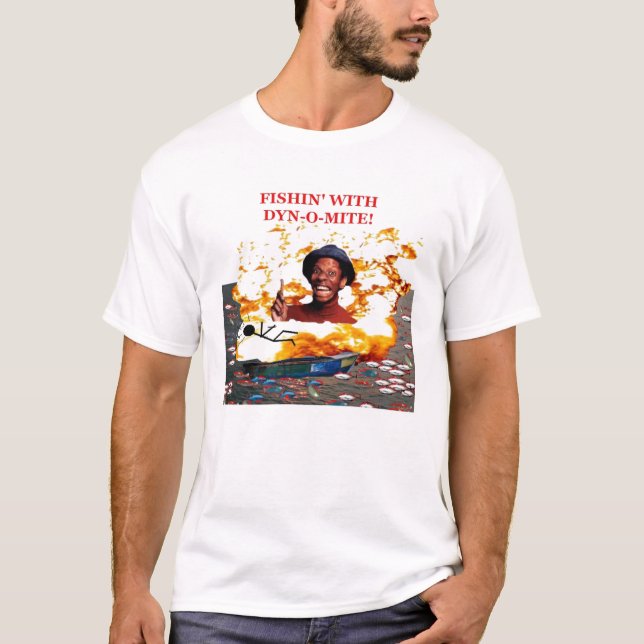 Fiska med Dyn-nolla-kvalsteren! T Shirt (Framsida)