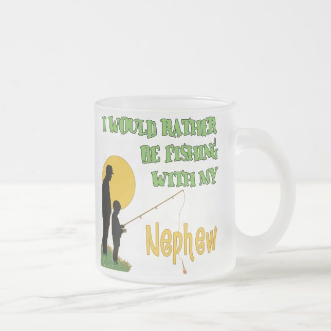 Fiska med min brorson frostad glasmugg (Höger)