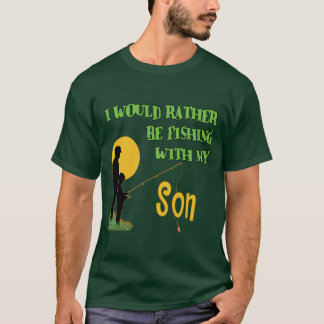Fiska med sonen tee shirt