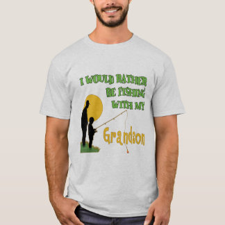 Fiska med sonsonen t shirt
