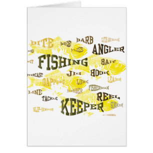 fiska ord hälsningskort