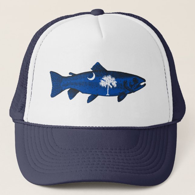 Fiska öring i South Carolina Keps (Framsida)