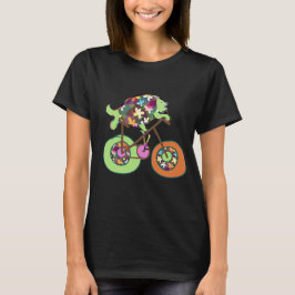 fiska på cykel t shirt