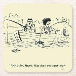 Fiska resa underlägg papper kvadrat