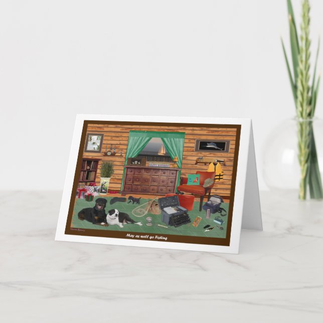 Fiska rumfödelsedagkortet kort (Framsida)