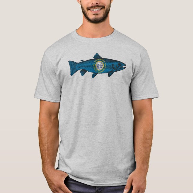 Fiska South Dakota Öring T Shirt (Framsida)