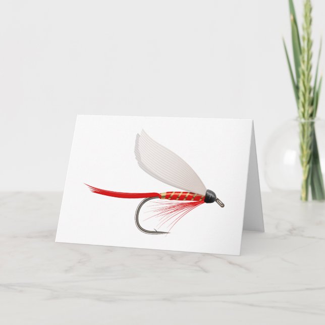 Fiska torrt klipskt rött kort (Framsida)