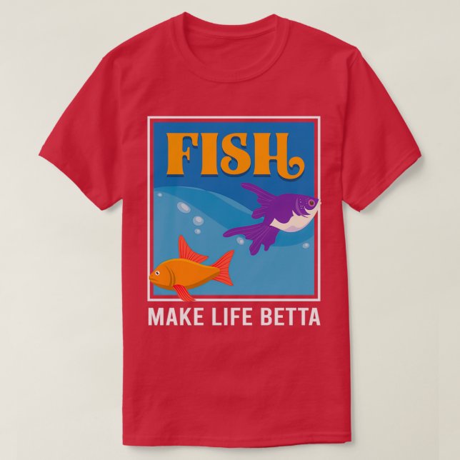 Fiskakvarium aquarium hobby t shirt (Design framsida)
