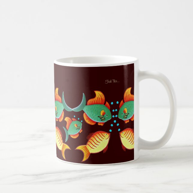 Fiskakvarium Kaffemugg (Höger)