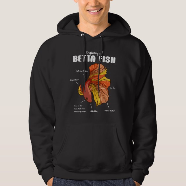 Fiskanatomi Hoodie (Framsida)