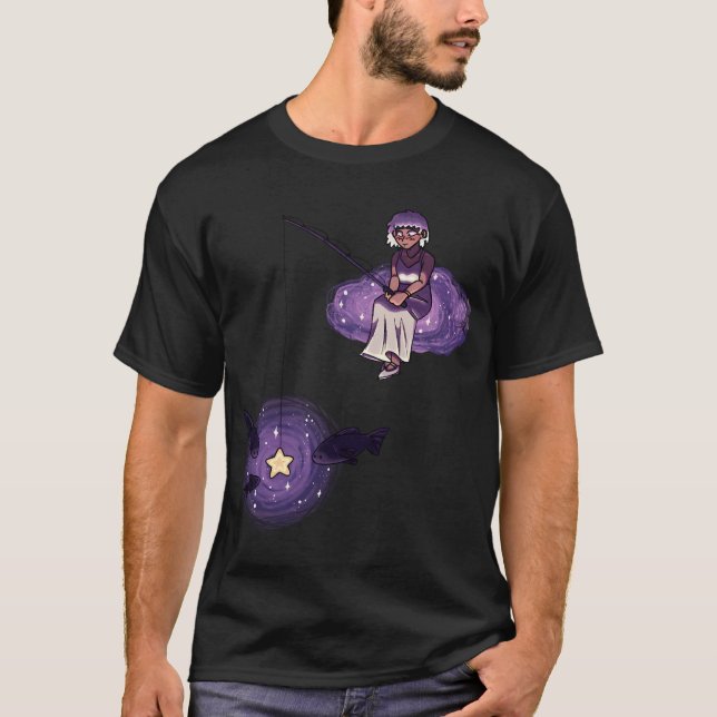 Fiskande Fiskare T Shirt (Framsida)