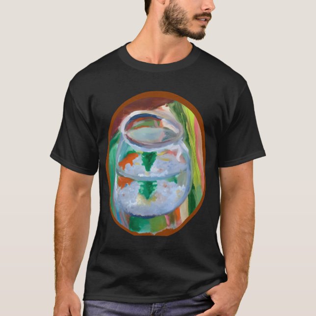 Fiskande Fiskare T Shirt (Framsida)