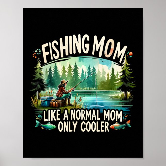 Fiskande mamma som en normal mamma  poster (Framsidan)