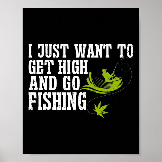Fiskande ogräsfiskare Angler 1  Poster (Framsidan)