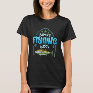 Fiskande Papaw's Fiskande Kompis Fisk Fiskare Pojk T Shirt