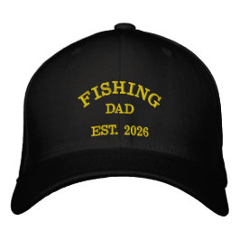 Fiskande Pappa Est. 2026 | Broderad Design Keps