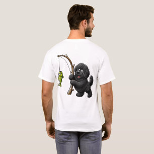 Fiskande valp t shirt