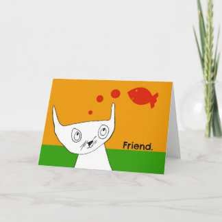 Fiskar är Friends Notecard Kort
