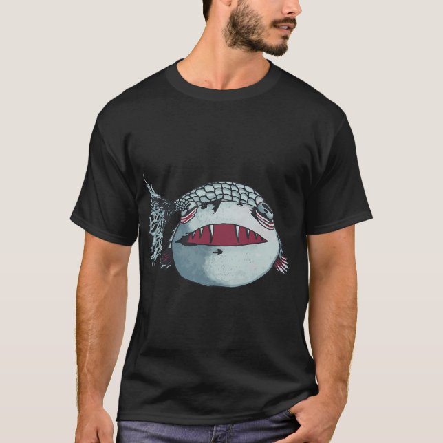 Fiskar Är Vänner T Shirt (Framsida)