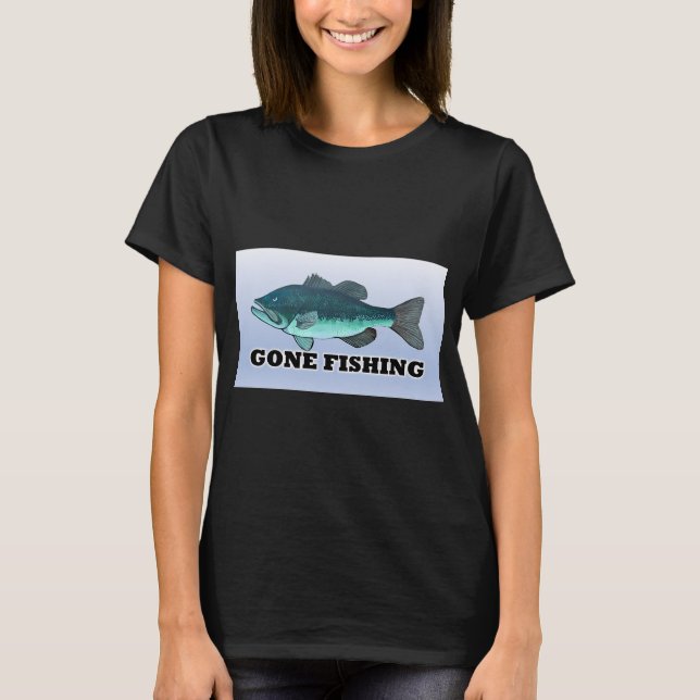 Fiskar efter bass t shirt (Framsida)