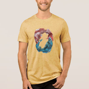 Fiskar Fiskarna Zodiakshoroskop Vatten Astrologi t Shirt